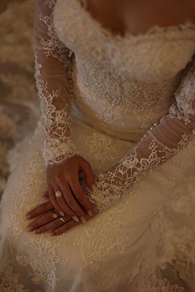 enb Fransız dantel balık gelinlik