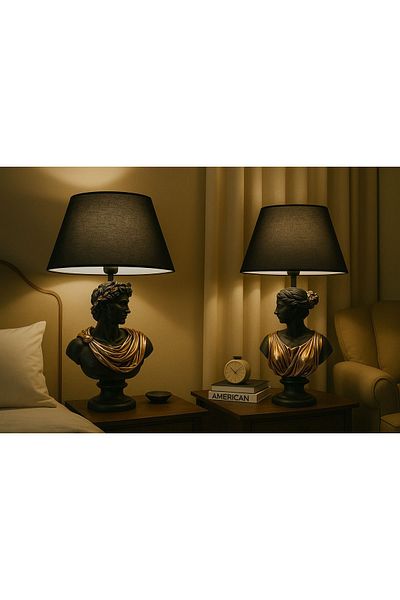 teknotrust Decorative Greek God Apollo Aphrodite Lampshade Figurine