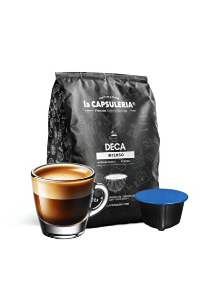 La Capsuleria Cafea Deca Intenso, 16 capsule compatibile cu Nescafé Dolce Gusto,