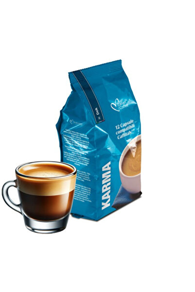Italian Coffee Cafea Deca Karma, 12 capsule compatibile Caffitaly/Cafissimo/B...