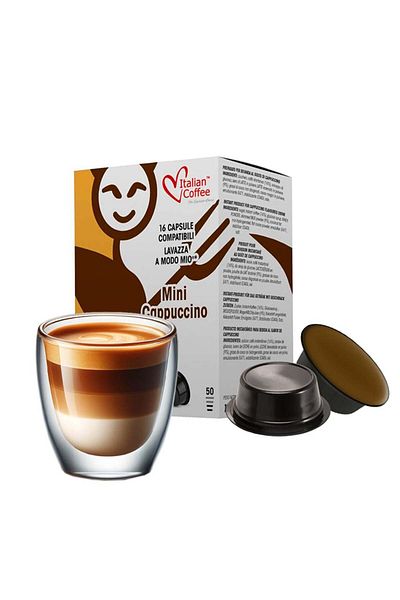 Italian Coffee Cappuccino, 16 capsule compatibile Lavazza®* a Modo Mio®*, cafea italiană