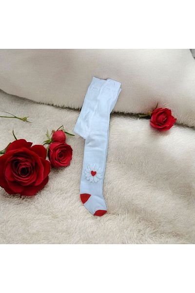 ÖZKARDEŞLER BABY Özkardeşler Baby Baby Kilo Socks with Daisy