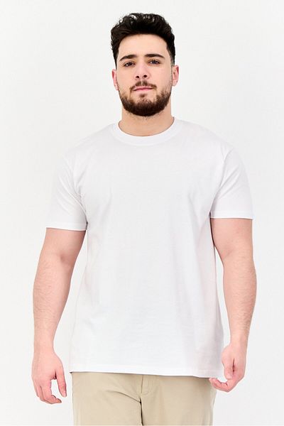 Maserati Men Crew Neck Short Sleeve Graphic Print T-shirt, White