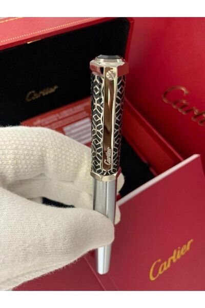 Cartier قلم كارتير بتصميم فاخر مع الملحقات