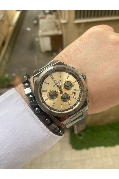 Reward Men's Wristwatch and Bracelet Set