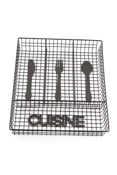 Herum Suport tacâmuri pentru sertar model ''Cuisine'', Negru, 32 x 26 x 4 cm