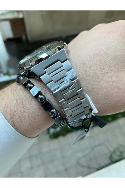 Reward Silver Color Steel Automatic Movement Waterproof Men's Wrist Watch +Bracelet Gift