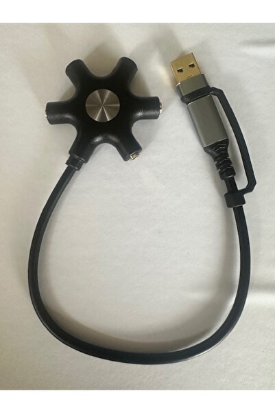 KEEPRO بطاقة صوت USB 5 منافذ، بطاقة صوت USB 5 منافذ