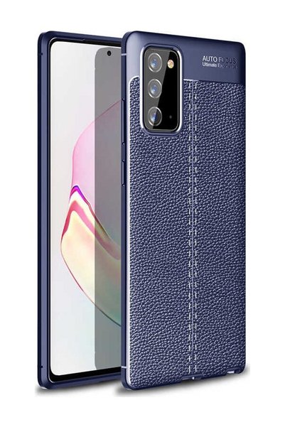 tekno grup حافظة جلدية لهاتف Galaxy Note 20 بنمط فاخر من السيليكون باللون الأ...