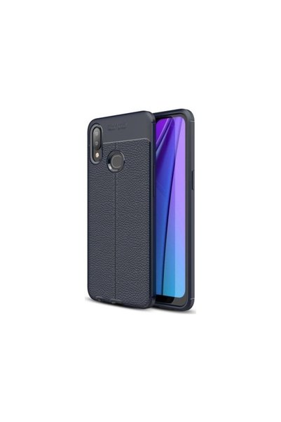 tekno grup حافظة Galaxy A10S جلدية منقوشة بنقوش جلدية فاخرة من نيس سيليكون أز...