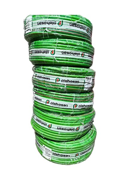 Plahosan 50 METRE Örgülü Export 1/2 Bahçe Hortumu