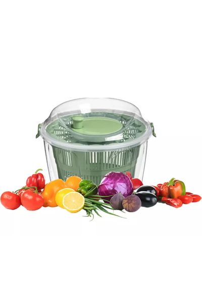 Herum Uscător centrifugal pentru salate, verde, 4,4 l
