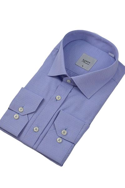 KAMER Cămașă clasică Dobby cu mânecă lungă pentru bărbați 3511 BGL-ST04404