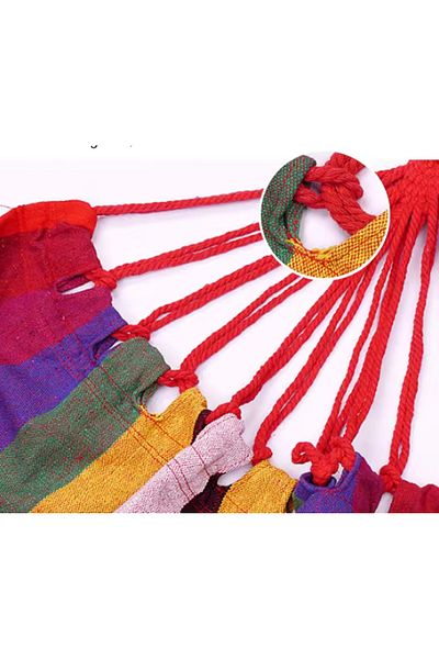 Herum Portable Hammock For Travel, Outdoor Seating, Multicolor, 180 X 80 Cm