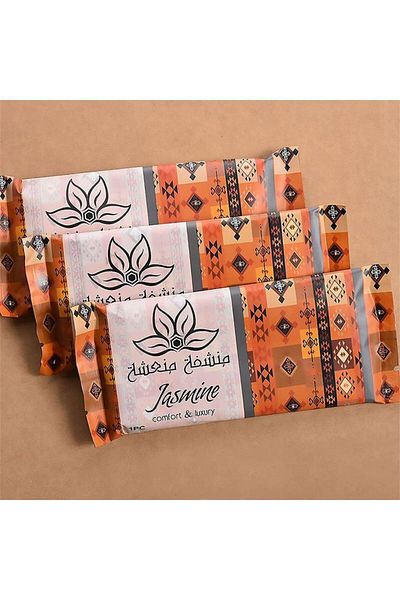 MAYCARE Jasmine Scented Towels 100% Cotton Fabric Bundle of 25 Towels