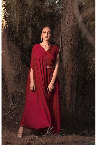 ECSTACY COUTURE RED SIGNATURE DRAPE