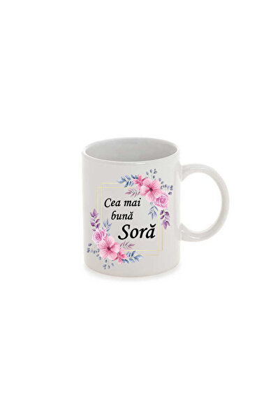 OEM Cana albă personalizată, cea mai bună soră, INOVATIX®. 330 ml