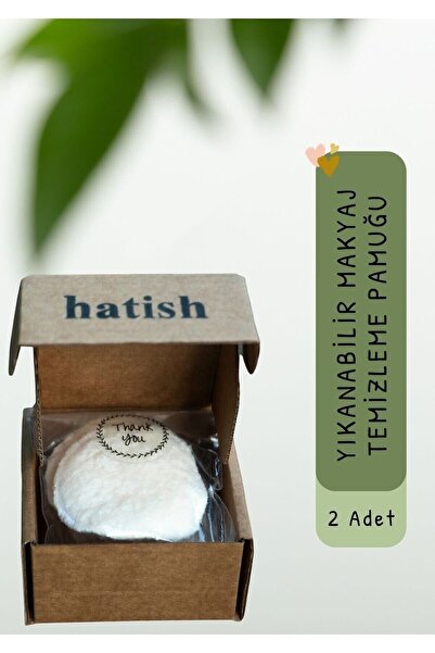 hatish Yıkanabilir Makyaj Temizleme Pamuğu (2 Adet)