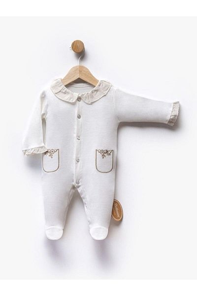 Flexi Baby Girl Lace Collar Jumpsuit Salopette