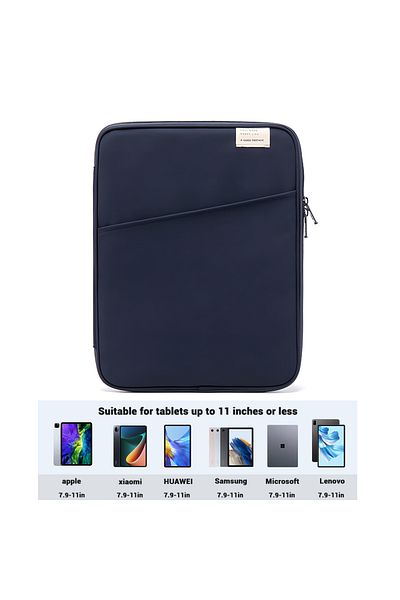 Choice حقيبة يد تابلت 11 بوصة باللون الأزرق الداكن 9-11 بوصة لجهاز iPad Air 4 5 Pro 11 Mini 5 6 حافظة لجهاز iPad لجهاز XiaoMi 5