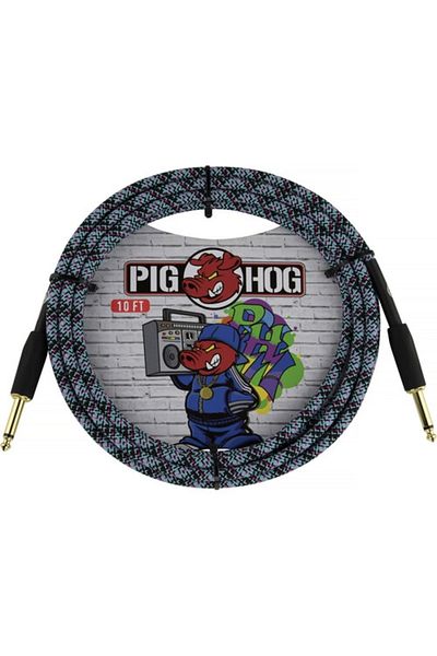 Pig Hog Vintage Series 1/4 Instrument Cable (Blue Graffiti)