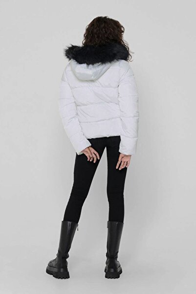 ONLY Γυναικείο Λευκό Παλτό 15205638