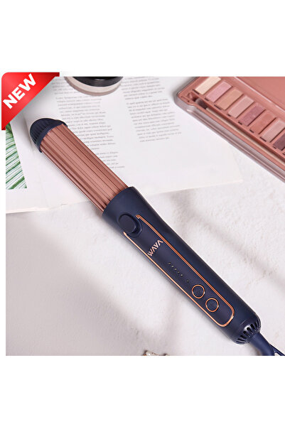 waya وايا جهاز لف وتمليس الشعر سيراميك مع تمويج كيرل ستيريت 2 في 1