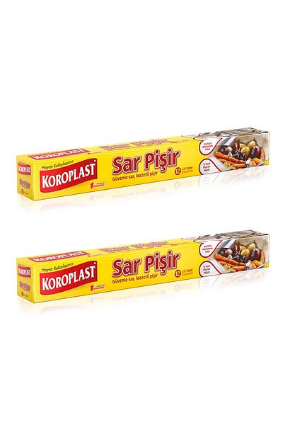 Koroplast Yellow Cook 12 Pieces (Inner Cooking Fabric.-Outer A. Foil)X2 Pieces