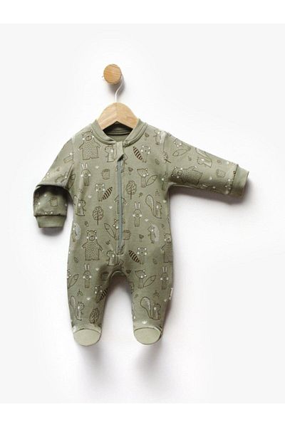 Flexi Hooded Zippered Kipirik Baby Jumpsuit