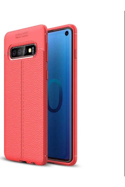 tekno grup حافظة جالاكسي S10 جلدية منقوشة بنقوش جلدية فاخرة من نيس سيليكون أح...