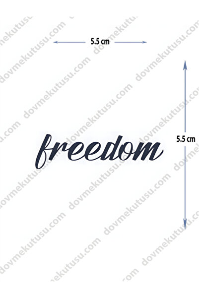 pivok Yarı Kalıcı Minimal Boy Dövme ( Özgürlük)(STICKER)