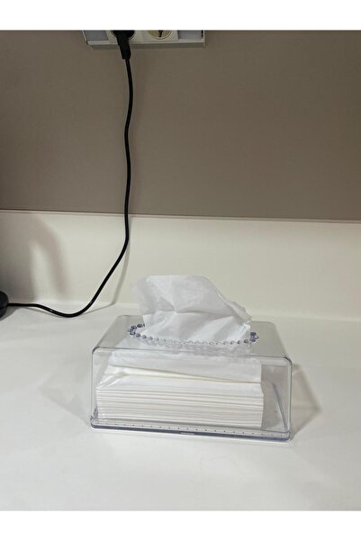 Tercih Home Rectangular Acrylic Clear Napkin Holder Wet Wipes Box Napkin Organizer Z Napkin Compatible