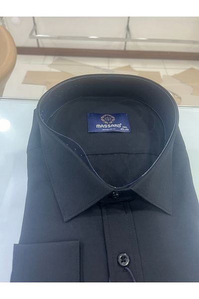 MASSARO Βαμβακερό πουκάμισο King Size