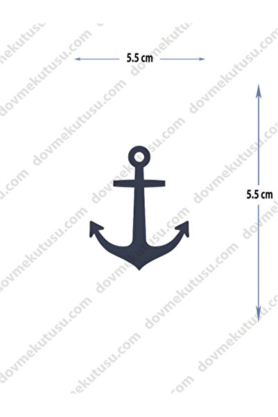 pivok Yarı Kalıcı Minimal Boy Dövme Çapa Tasarımı(STICKER)