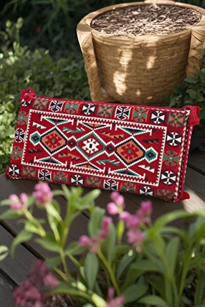 mdhomecarpet Şark köşesi Desenli Dekoratif Halı Kaplamalı Sırt Yastığı 42x95 ...