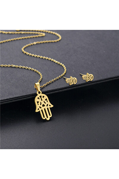 SIC MODA Stainless Steel Hand of Fatima Set 4110