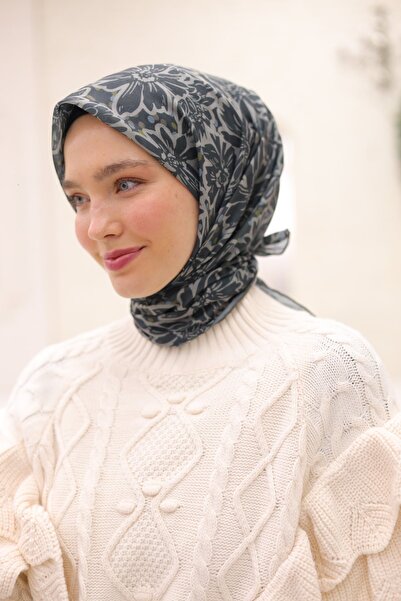 Silk Home Thin Cotton Scarf Edges Hand Stitched Daisy Garden Pattern