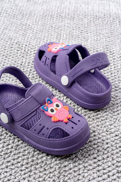 pelivia natural living Purple Unisex Children's Sandals Animal Figured Daily Non-Slip Sole Children's Slippers