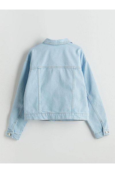 LC Waikiki Детско дънково яке LCW Kids Stoned Girl