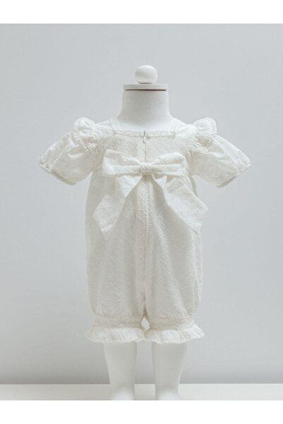 Caramell 3-6 AYLIK 62-68 CM DANTEL DETAYLI KURDELE TAÇLI KIZ TULUM