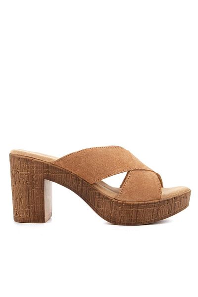 Hush Puppies Bala 624239   Genuine Leather Women's Slippers Sand