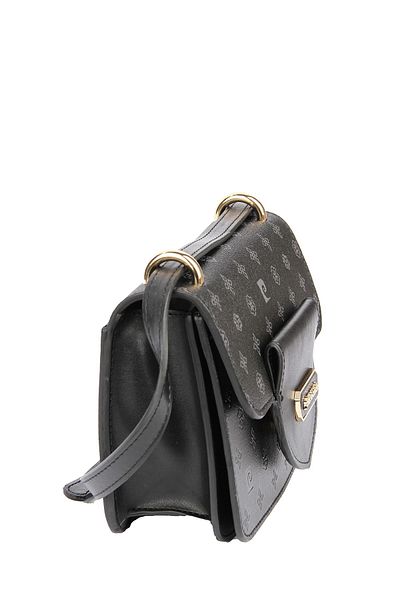 Pierre Cardin Μαύρη γυναικεία τσάντα χιαστί
