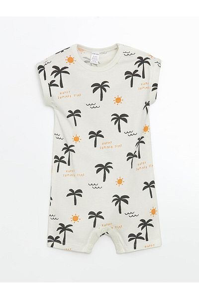 LC Waikiki Crew Neck Combed Cotton Baby Boy Jumpsuit 2-Piece (S5)