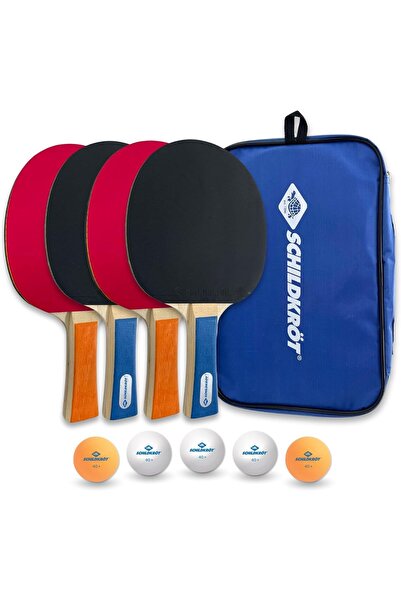 DONIC Hobby Set Masa Tenisi Seti ( 4 Raket + 5 Top + Taşıma Çantası)