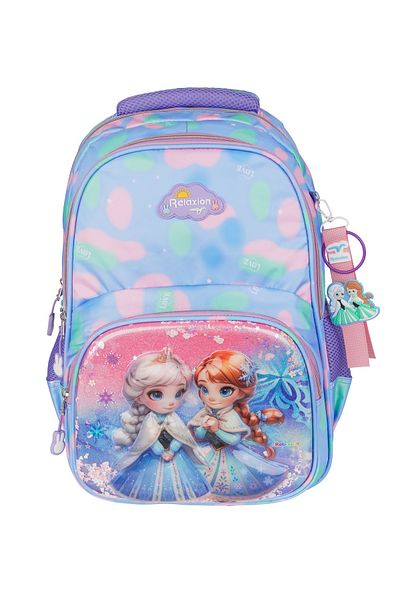 RKY SERENITY Relaxion New Season Elsa Figurad Rucsac pentru școală primară Lunch Box Suport stilou Set triplu