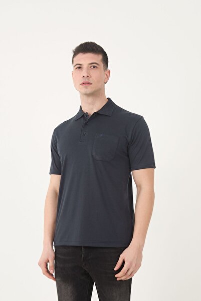 SİMENTİ Цяла блуза от цимент с поло яка и гладка материя