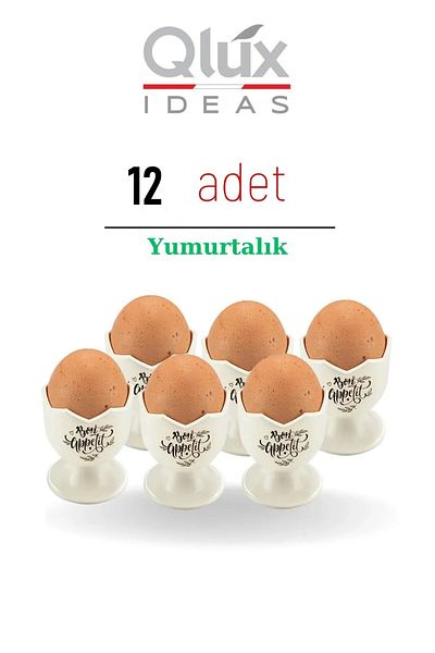 Mons Qlux 12Pcs Egg Cups Tableware Egg Presentation Bowl 12Pcs Egg Cups Bpa Free