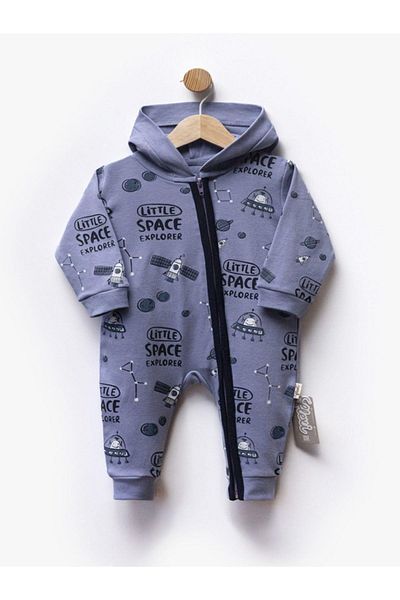 Flexi Hooded Zippered Kipirik Baby Jumpsuit