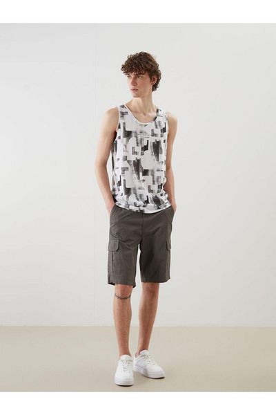 LC Waikiki Crew Neck Printed Men's Sleeveless T-Shirt