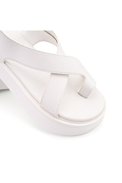 Tmall Women's sandals, Made of Eco-leather, SA20, White